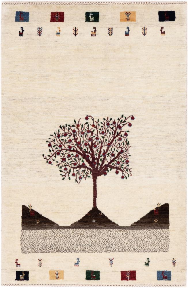 Tapete persa Persa Gabbeh Kashkuli Banafsheh 134x86 134x86, Tapete persa Atado à mão