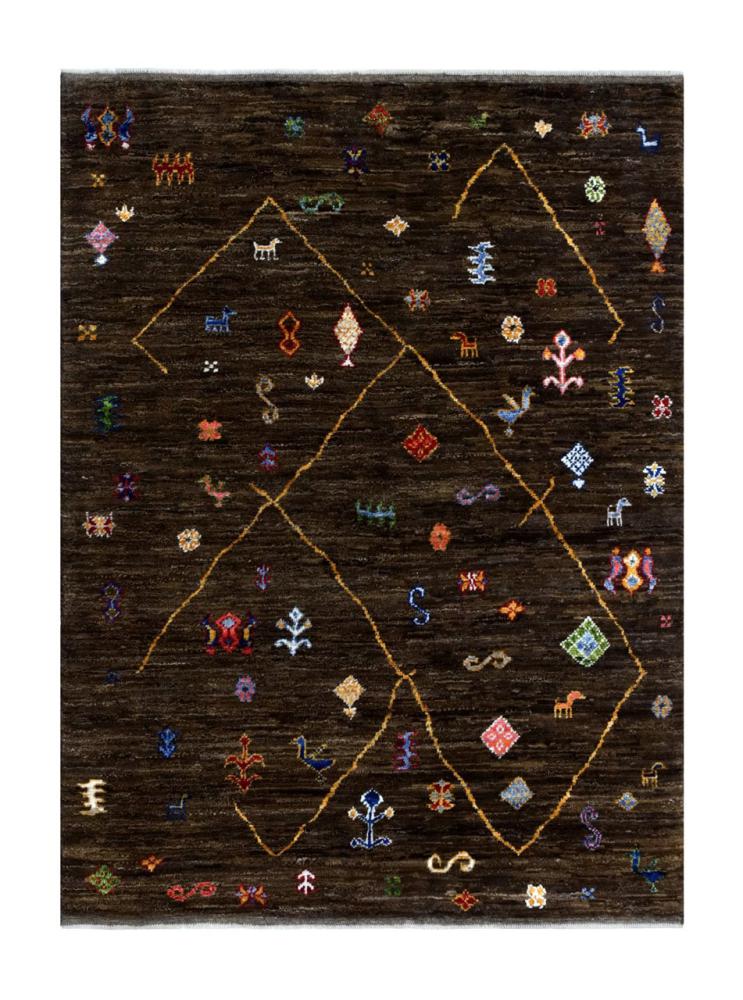 Tapete do Paquistão Berber Ghashghai 206x155 206x155, Tapete persa Feito à mão