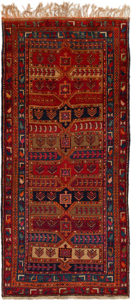 Persisk tæppe Meshkin Gamle 297x134 297x134, Persisk tæppe Knyttet i hånden