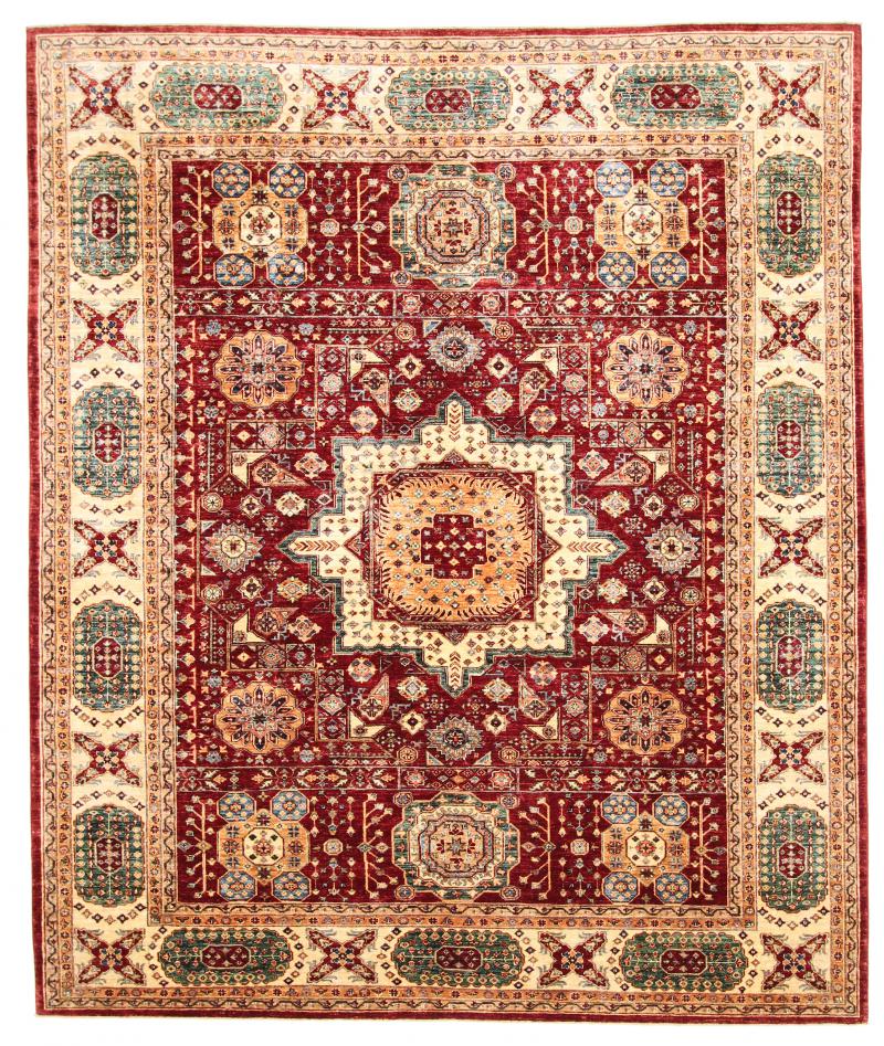 Tapis persan Mamluk 302x254 302x254, Tapis persan Noué à la main