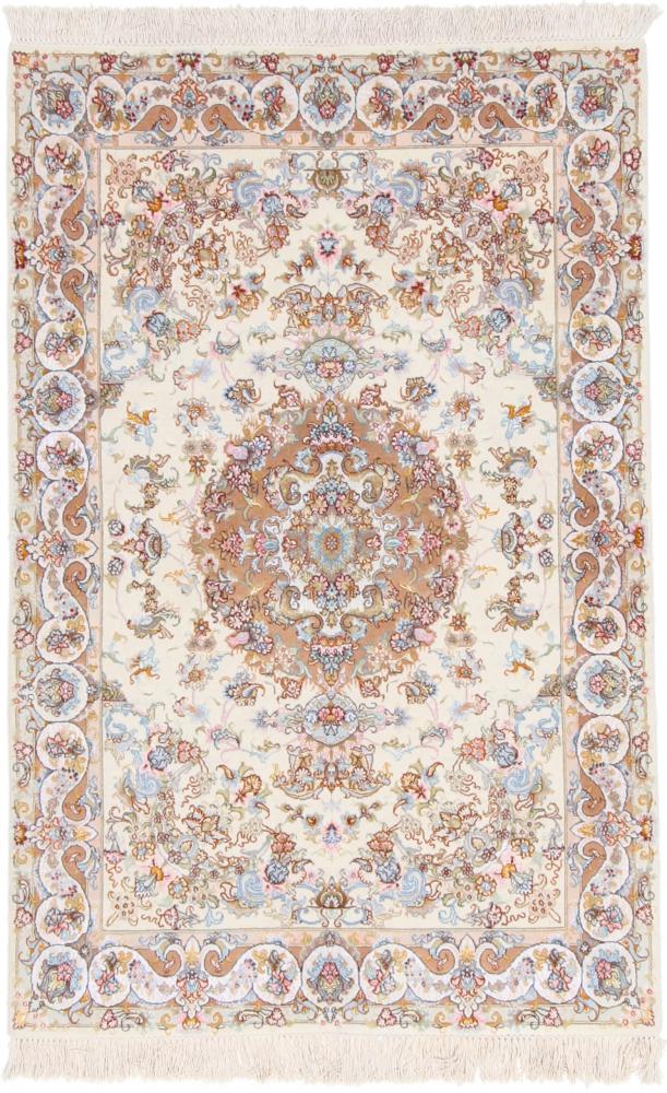 Persian Rug Tabriz 60Raj Silk Warp 154x104 154x104, Persian Rug Knotted by hand