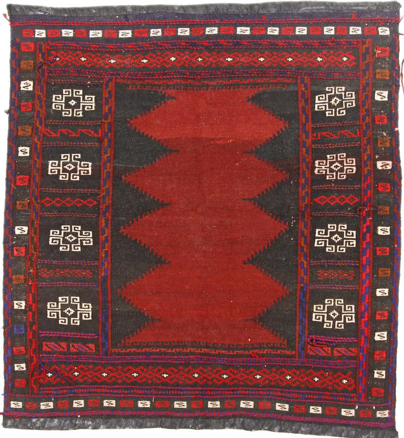 Afghan rug Kilim Afghan Antique 120x112 120x112, Persian Rug Woven by hand