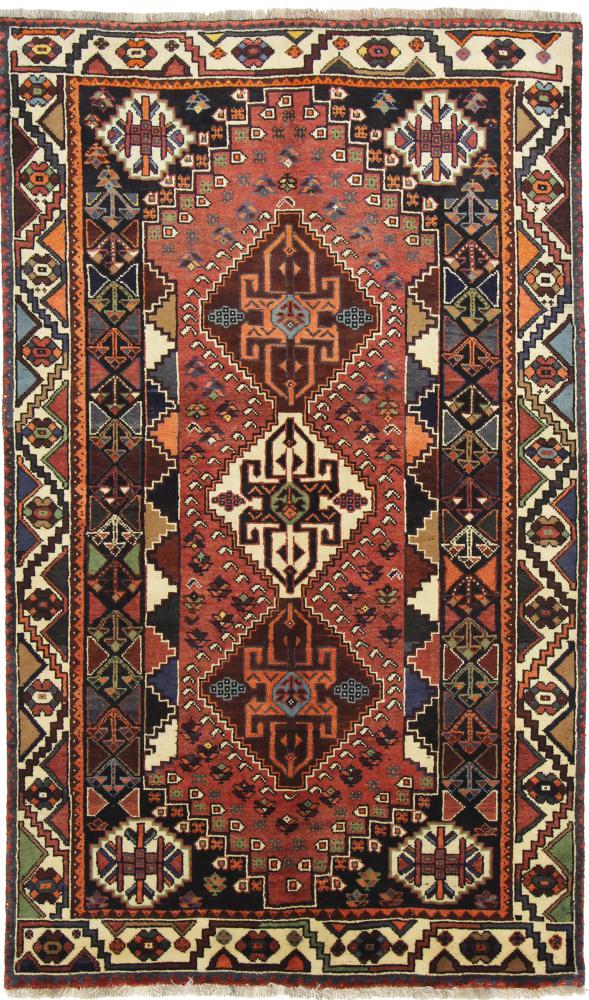 Persisk tæppe Ghashghai 257x156 257x156, Persisk tæppe Knyttet i hånden