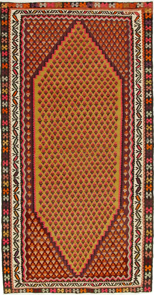 Tapete persa Kilim Fars Azerbaijan Antigo 292x150 292x150, Tapete persa Tecido à mão