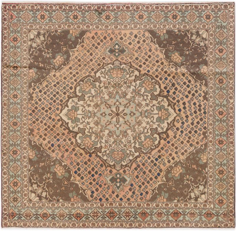 Persian Rug Hamadan Old 195x204 195x204, Persian Rug Knotted by hand