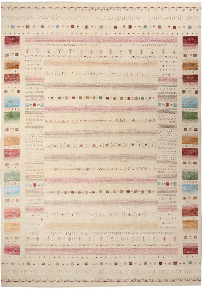 Tapis indien Gabbeh Loribaft Design 358x249 358x249, Tapis persan Noué à la main