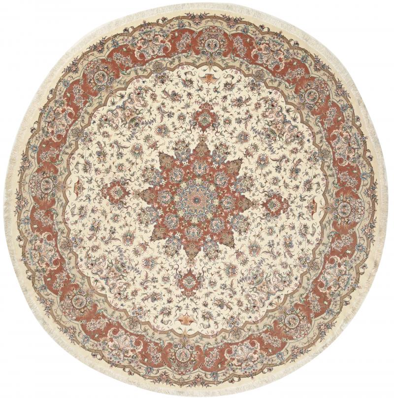 Tapete persa Tabriz 50Raj Shirfar Fio de Seda 299x293 299x293, Tapete persa Atado à mão