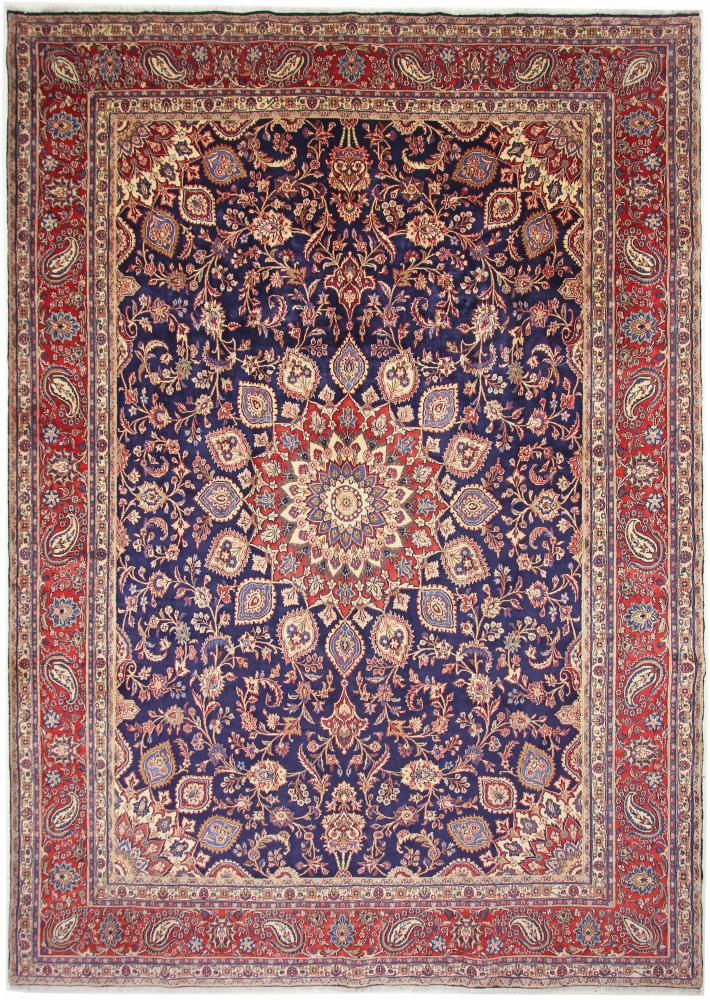 Tapis persan Hamadan Shahrbaft 425x309 425x309, Tapis persan Noué à la main