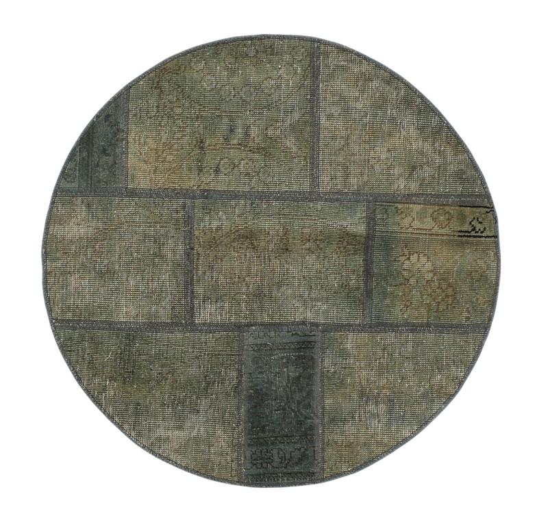  ペルシャ絨毯 パッチワーク 101x101 101x101,  ペルシャ絨毯 手織り