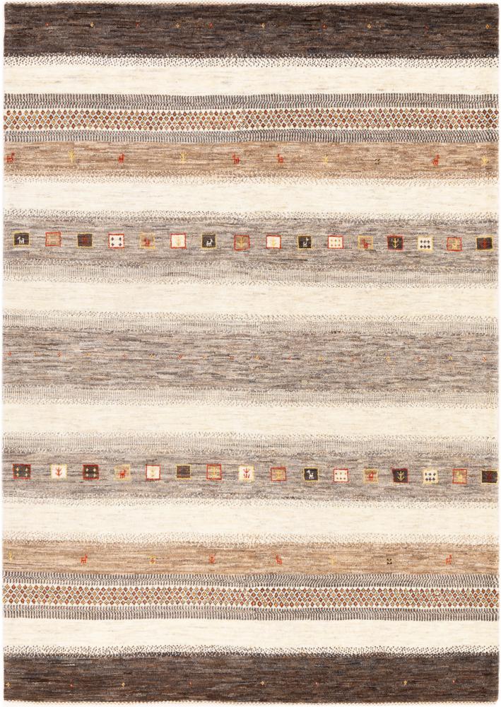 Persian Rug Persian Gabbeh Loribaft Tabiilbaft 7'11"x5'7" 7'11"x5'7", Persian Rug Knotted by hand