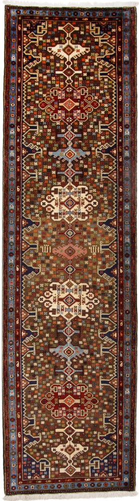 Persian Rug Ghashghai Taleghan 386x99 386x99, Persian Rug Knotted by hand