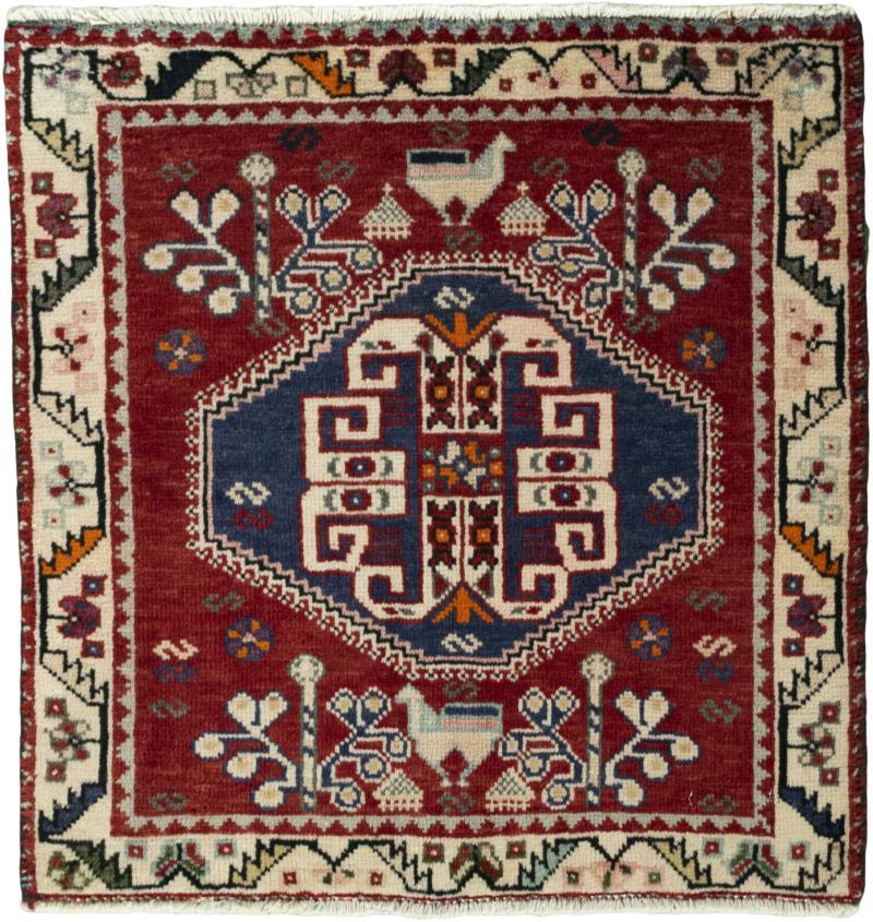 Persian Rug Shiraz 62x60 62x60, Persian Rug Knotted by hand