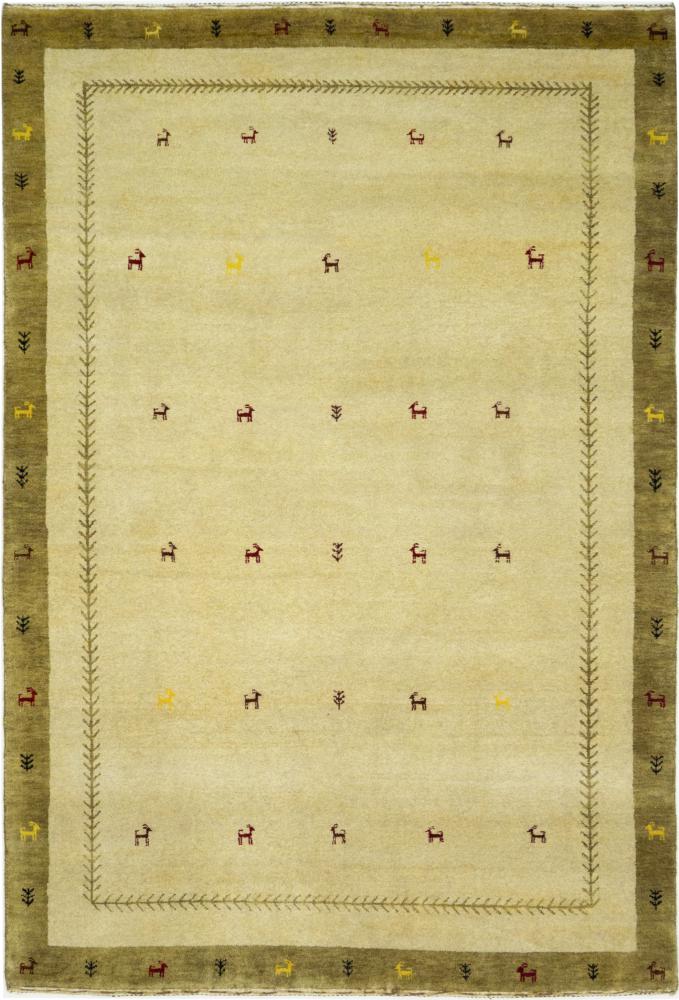 Tapis persan Persan Gabbeh Loribaft 205x140 205x140, Tapis persan Noué à la main