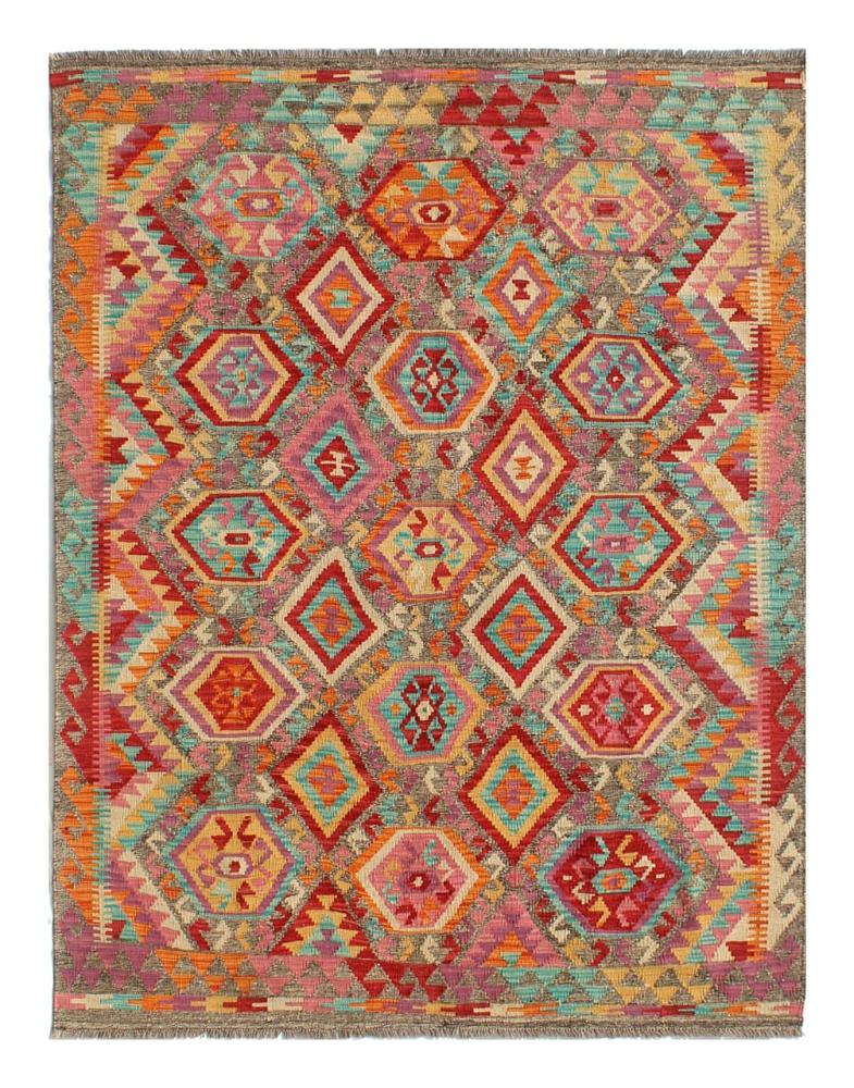 Afghan rug Kilim Afghan 8'1"x5'10" 8'1"x5'10", Persian Rug Woven by hand