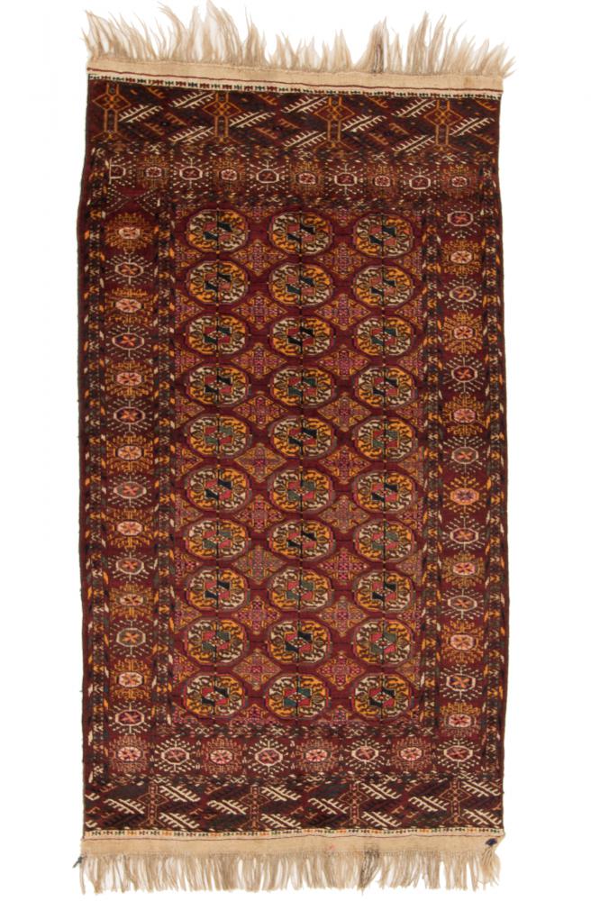 Afghan rug Turkaman 198x113 198x113, Persian Rug Knotted by hand