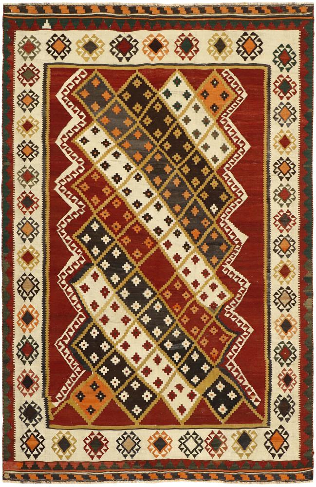 Tapete persa Kilim Fars Heritage 7'2"x4'9" 7'2"x4'9", Tapete persa Tecido à mão