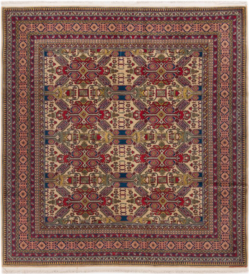 Russisk tæppe Shirwan 210x195 210x195, Persisk tæppe Knyttet i hånden