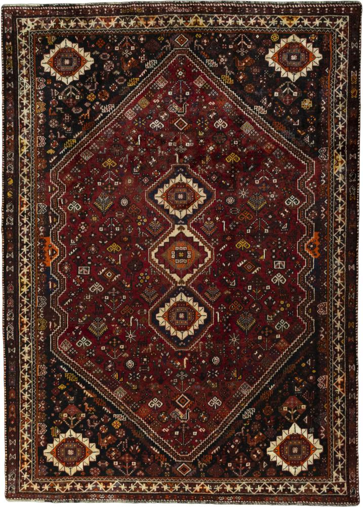 Tapis persan Shiraz 317x230 317x230, Tapis persan Noué à la main