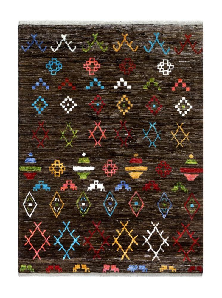 Πακιστανικό χαλί Berber Ghashghai 201x153 201x153, Περσικό χαλί Χειροποίητο με κόμπους