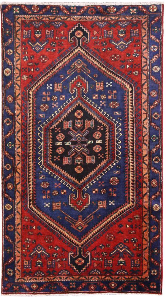Persian Rug Hamadan 7'3"x4'1" 7'3"x4'1", Persian Rug Knotted by hand
