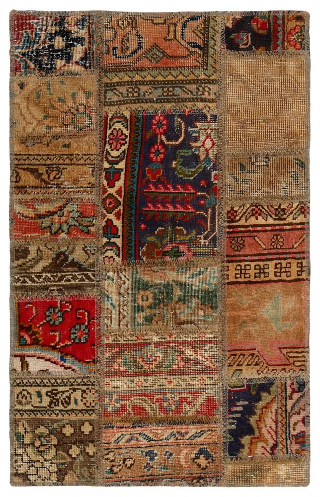 Tapete persa Patchwork 91x59 91x59, Tapete persa Atado à mão