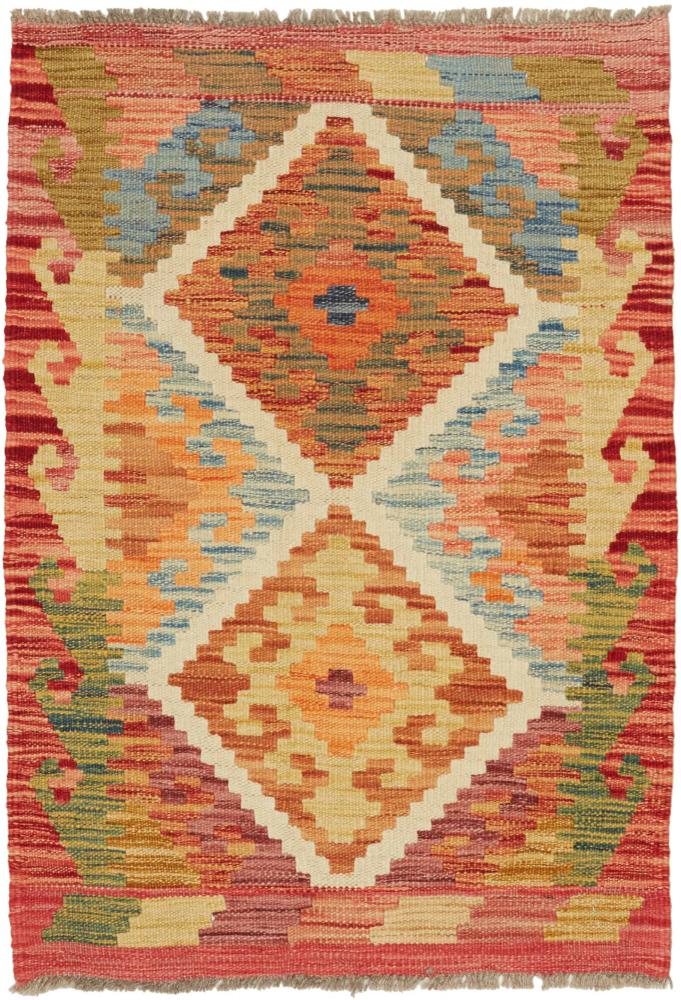 Tapete afegão Kilim Afegão 89x63 89x63, Tapete persa Tecido à mão