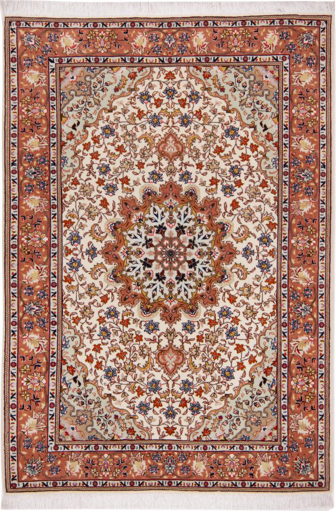 Perserteppich Täbriz 50Raj 5'0"x3'5" 5'0"x3'5", Perserteppich Handgeknüpft