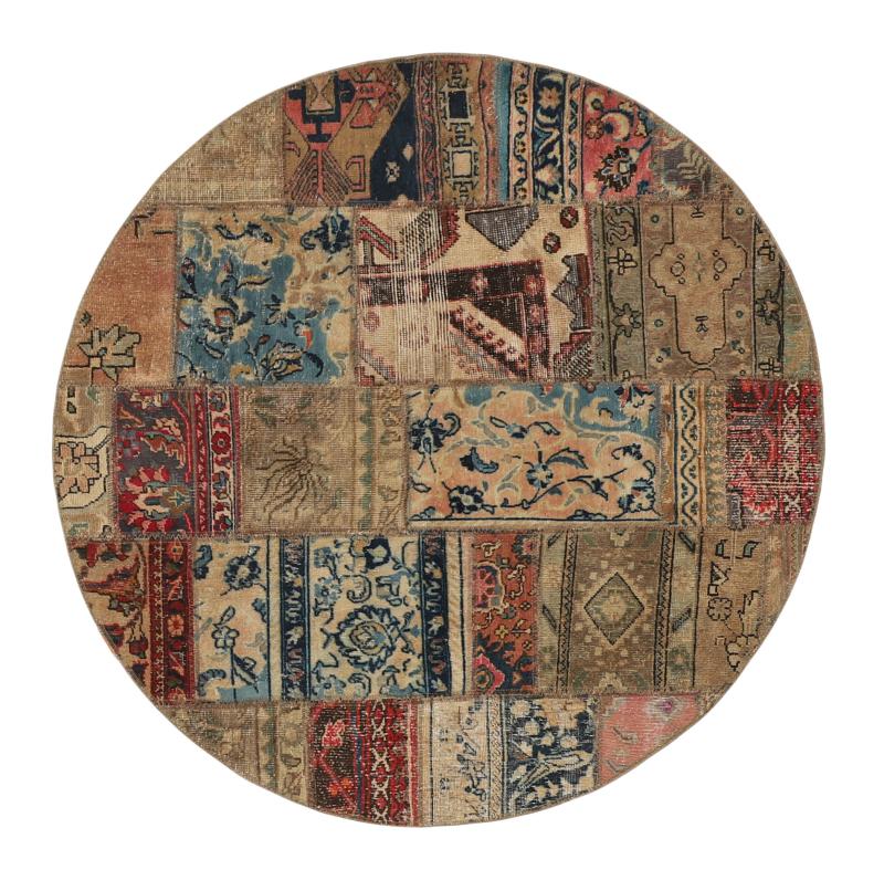 Tapis persan Patchwork 151x151 151x151, Tapis persan Noué à la main
