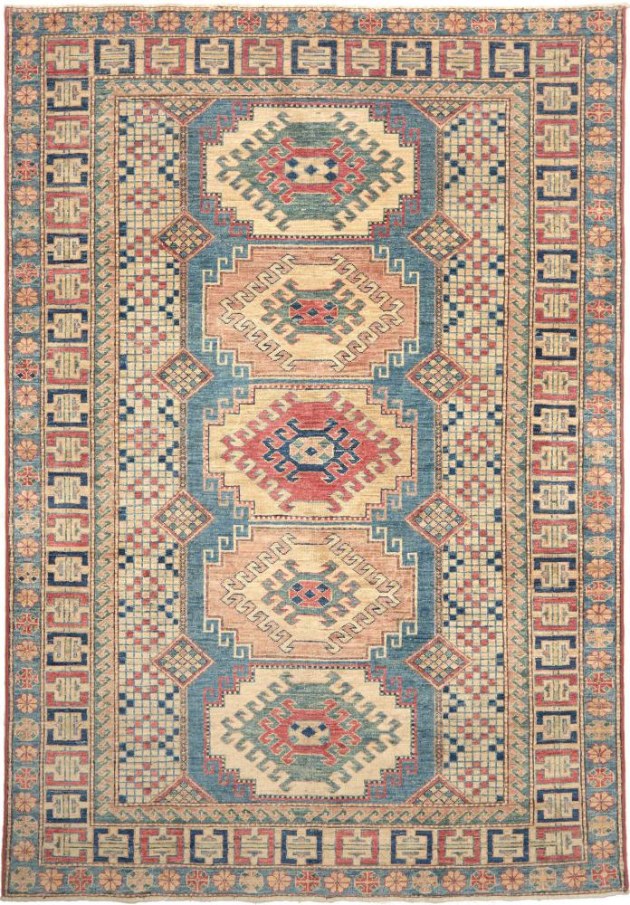 Afghansk tæppe Kazak Royal 204x145 204x145, Persisk tæppe Knyttet i hånden