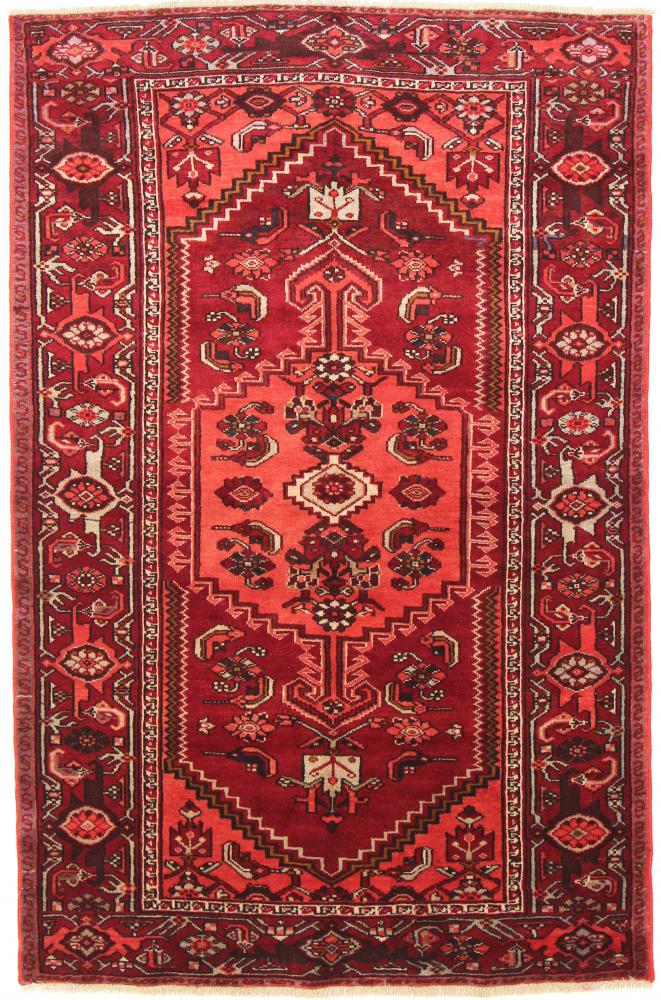 Persisk tæppe Zanjan 206x135 206x135, Persisk tæppe Knyttet i hånden