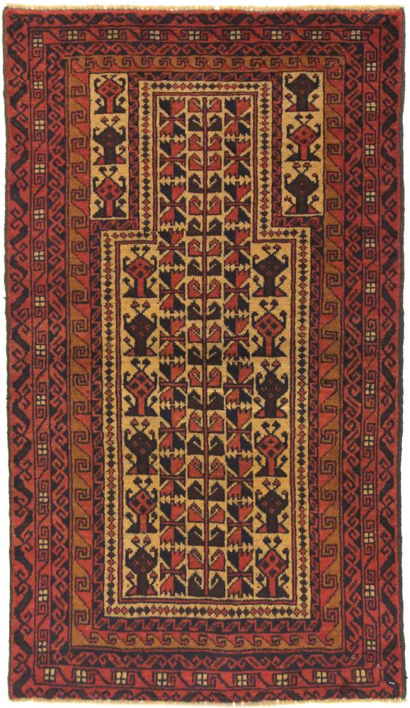 Tapete afegão Balúchi 124x79 124x79, Tapete persa Atado à mão