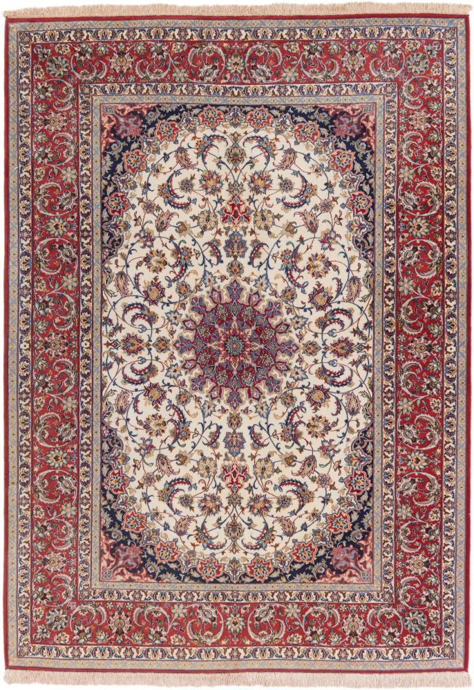Persialainen matto Isfahan Silkkiloimi 226x161 226x161, Persialainen matto Solmittu käsin