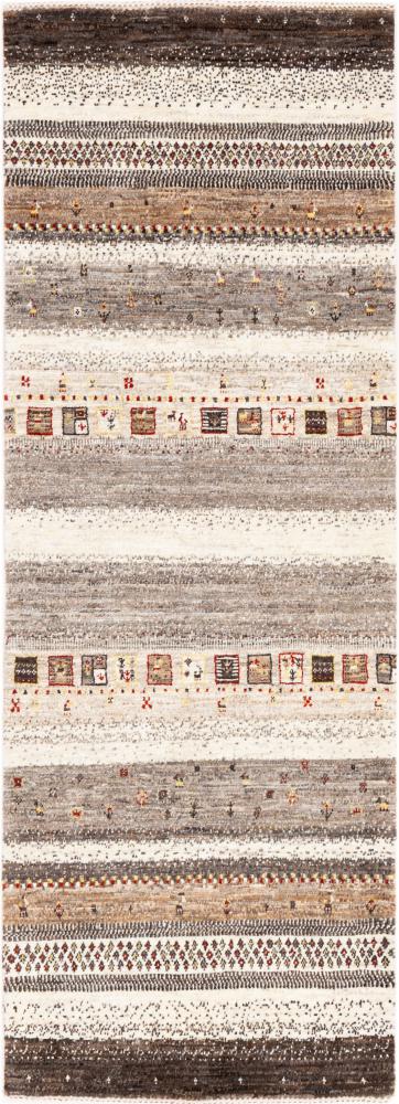 Tappeto persiano Persiano Gabbeh Loribaft Natura 195x77 195x77, Tappeto persiano Annodato a mano
