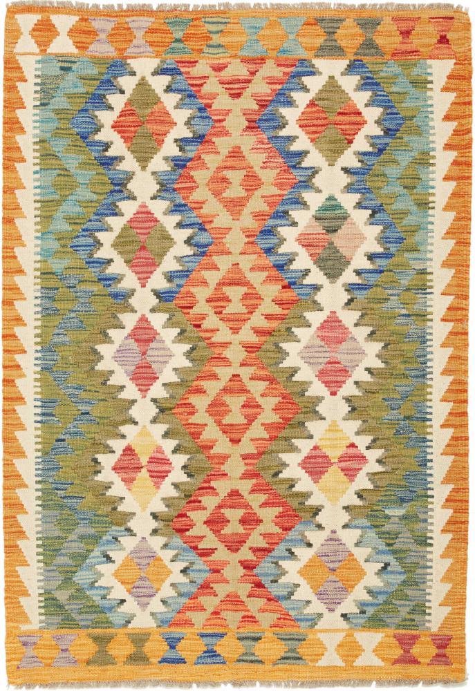 Dywan afgański Kilim  Afghan 145x102 145x102, Dywan perski Ręcznie tkane