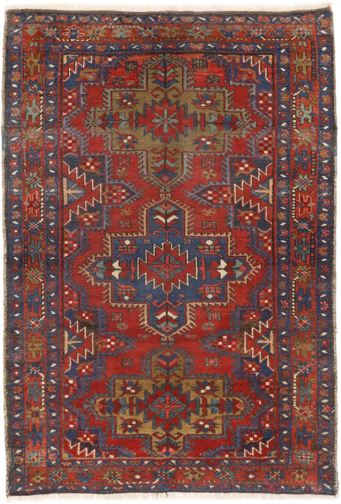 Persisk tæppe Gharajeh Antikke 138x98 138x98, Persisk tæppe Knyttet i hånden