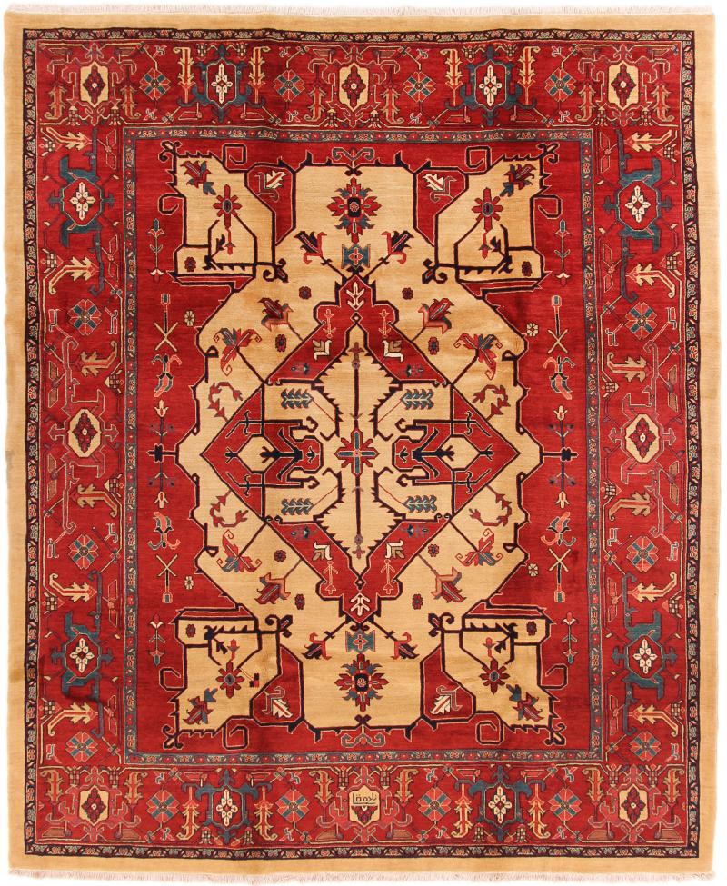 Tapis persan Heriz 312x257 312x257, Tapis persan Noué à la main