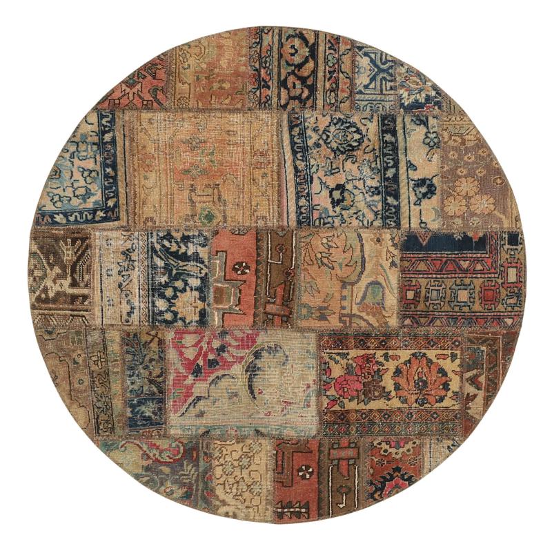 Tapis persan Patchwork 149x149 149x149, Tapis persan Noué à la main
