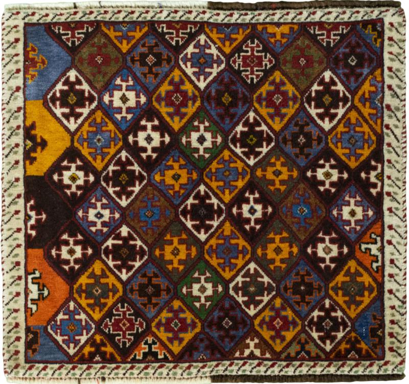 Tappeto persiano Shiraz 52x59 52x59, Tappeto persiano Annodato a mano
