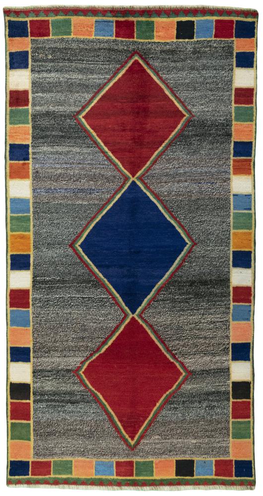 Tapis persan Persan Gabbeh Ghashghai 269x139 269x139, Tapis persan Noué à la main