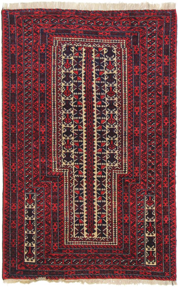 Tapete persa Balúchi 138x88 138x88, Tapete persa Atado à mão