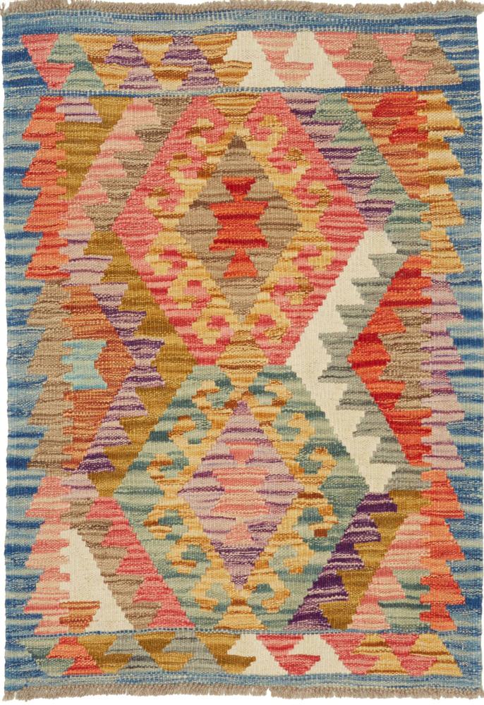 Tapete afegão Kilim Afegão 91x64 91x64, Tapete persa Tecido à mão