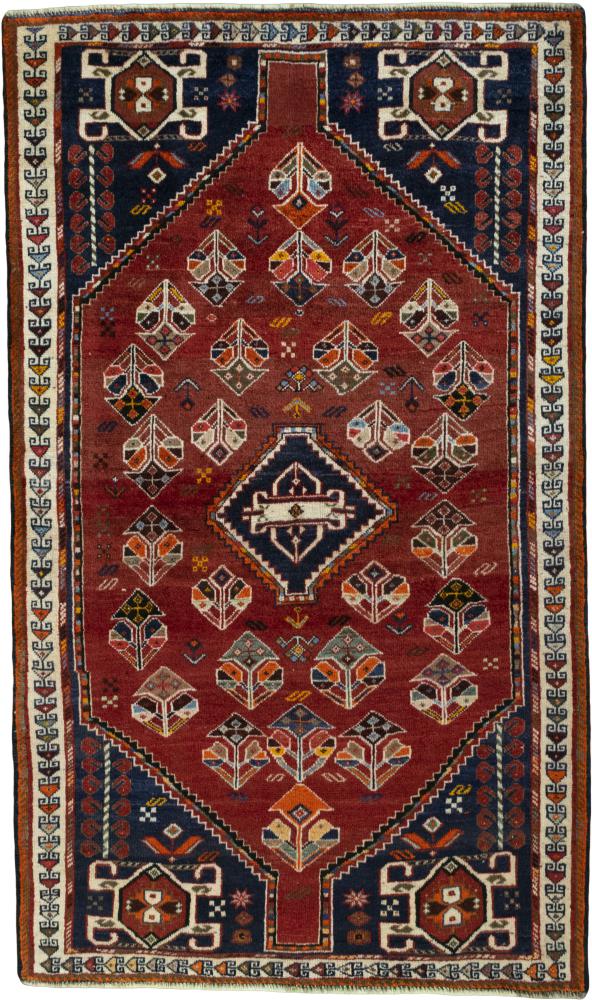Tapis persan Shiraz 209x125 209x125, Tapis persan Noué à la main