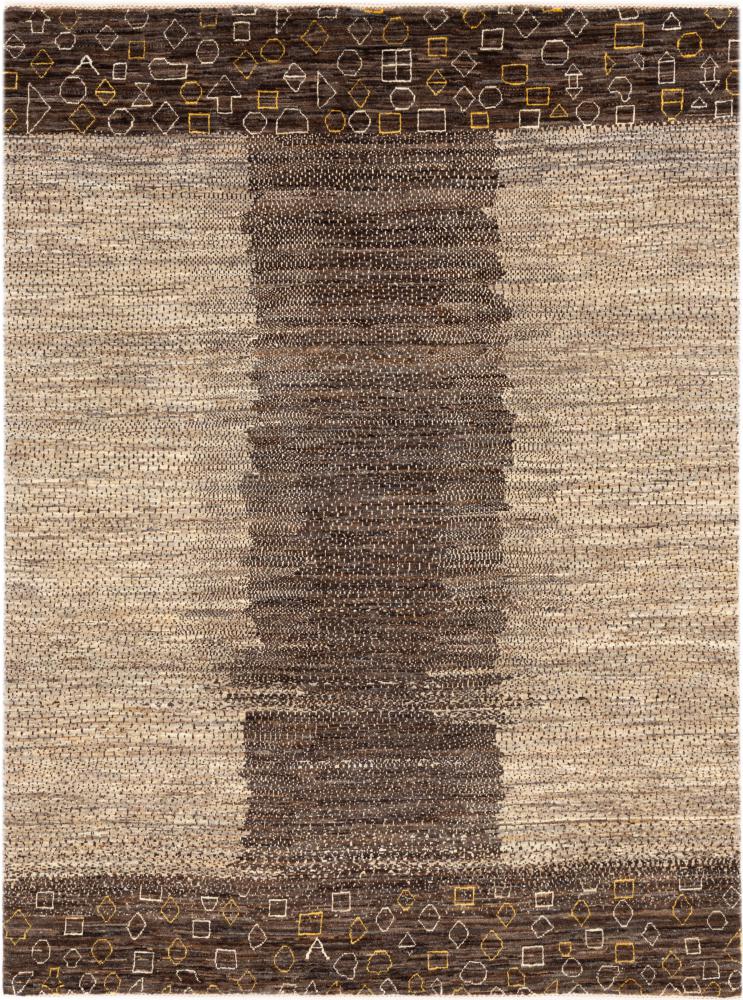 Persian Rug Persian Gabbeh Loribaft Tabiilbaft 7'4"x5'6" 7'4"x5'6", Persian Rug Knotted by hand