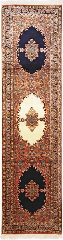 Tapis indien Cachemire Pure Soie 300x81 300x81, Tapis persan Noué à la main