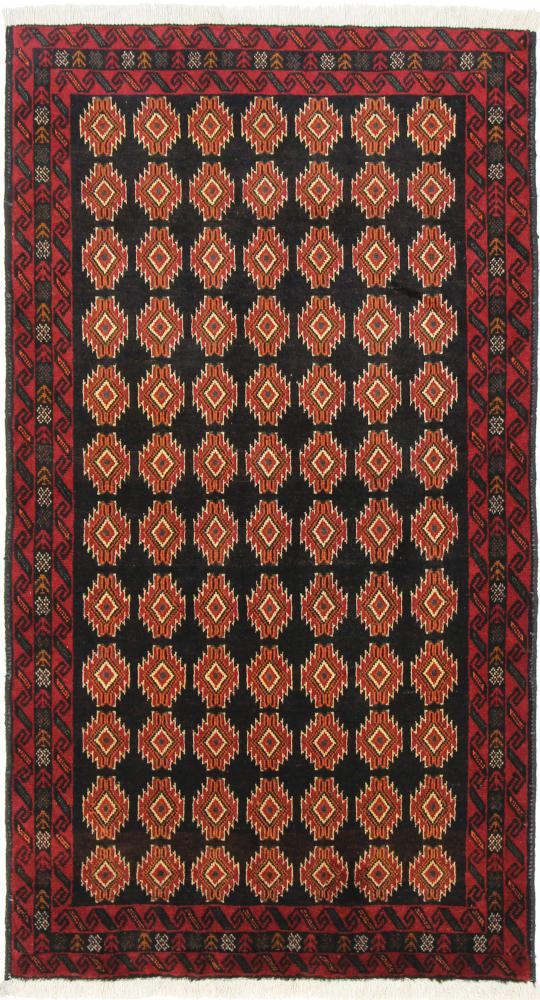 Tapete persa Balúchi 196x103 196x103, Tapete persa Atado à mão