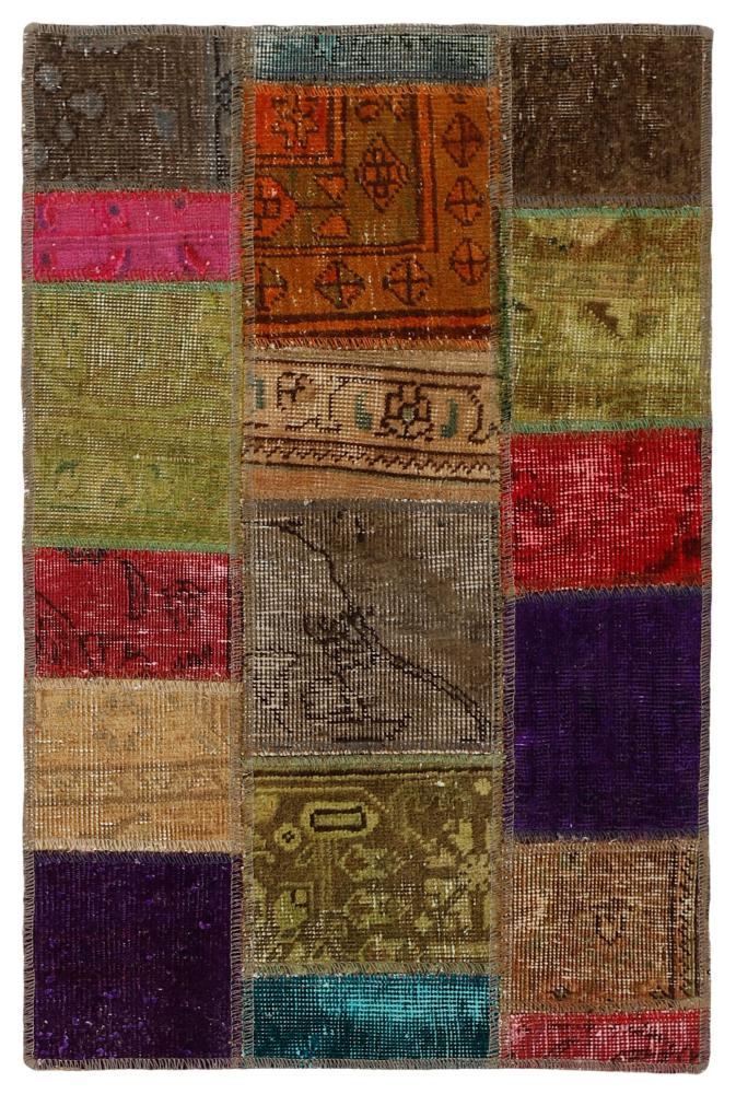 Tapete persa Patchwork 89x59 89x59, Tapete persa Atado à mão