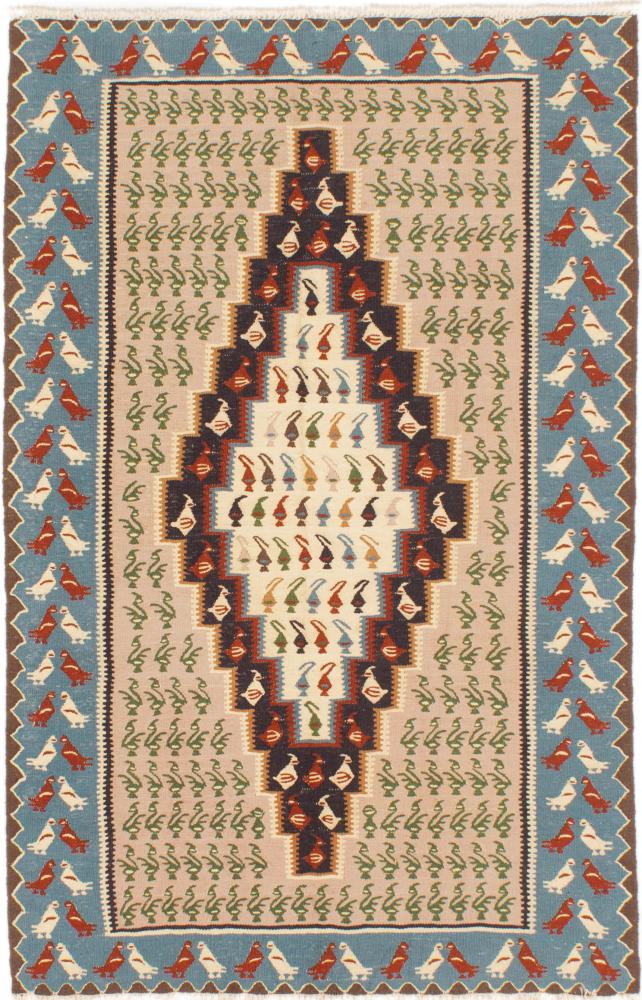 Perzsa szőnyeg Kilim Fars 4'8"x3'0" 4'8"x3'0", Perzsa szőnyeg szőttesek