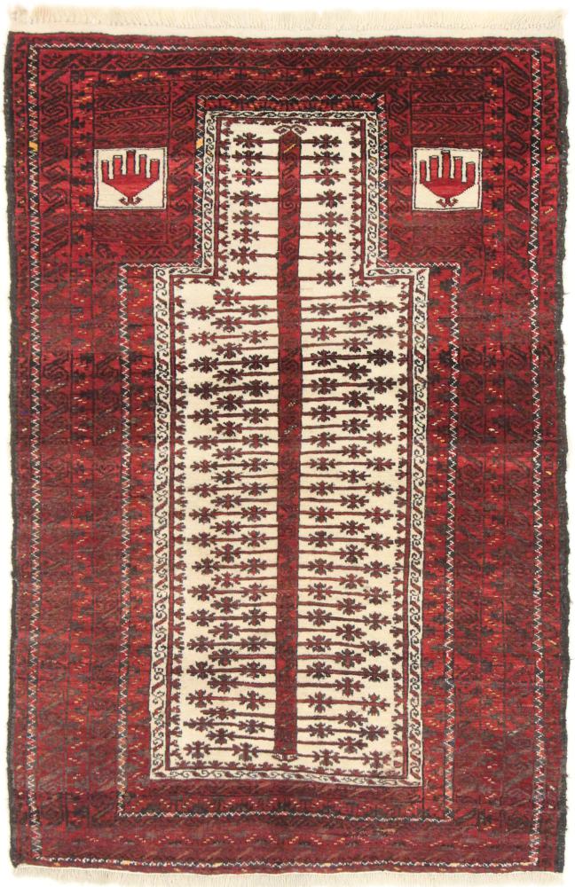 Tapete persa Balúchi 141x93 141x93, Tapete persa Atado à mão