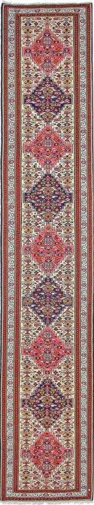 Tapete persa Kilim Senneh 438x82 438x82, Tapete persa Atado à mão