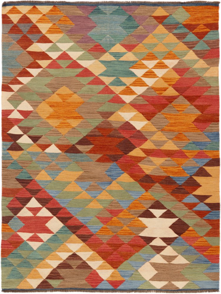 Tapis afghan Kilim Afghan 203x154 203x154, Tapis persan Tissé à la main